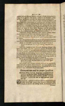 72-75, Belangend nun auch die zweyte Quaestion. Ob ...