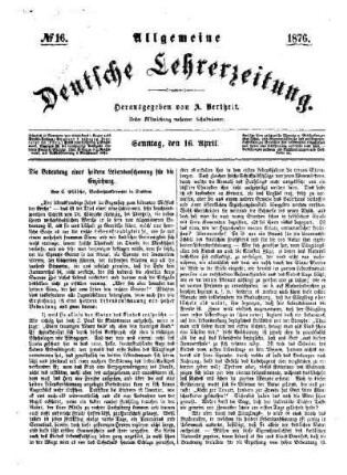 Die Bedeutung einer heitern Lebensanschauung für die Erziehung