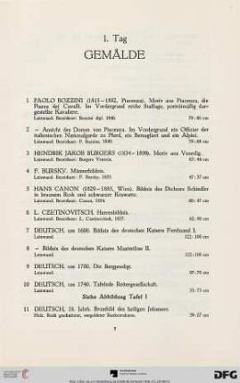 Gemälde (Nr. 1-26)