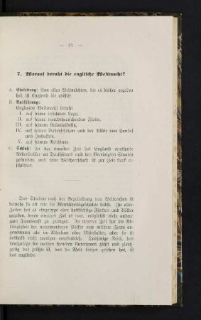 37-41, 7. Worauf beruht die englische Weltmacht?