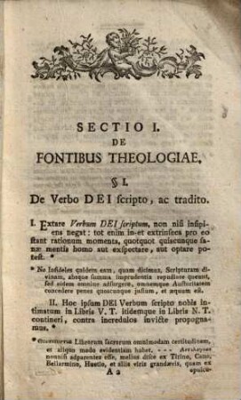 Positiones Theologicae De Fontibus Theologiae De Deo Uno In Natura, Et Trino In Personis : Unacum Animadversionibus Practicis