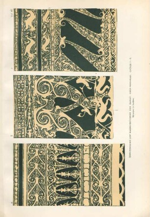 Taf. 67. Schnitzereien auf Bambusköchern der Bahau. Oberer Mahakam