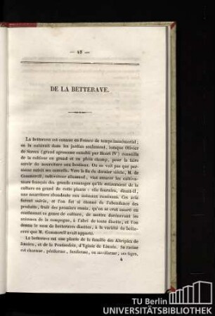De la betterave