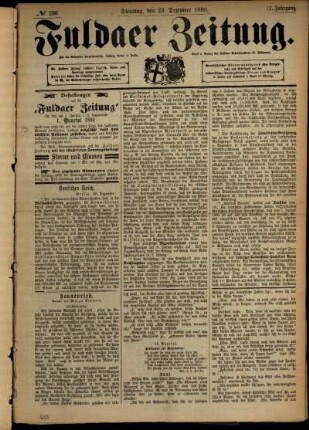 Ausgabe vom Dienstag, den 23. Dezember 1890.