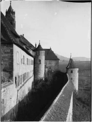 Großcomburg Benediktinerkloster Blick vom Kapalnturm