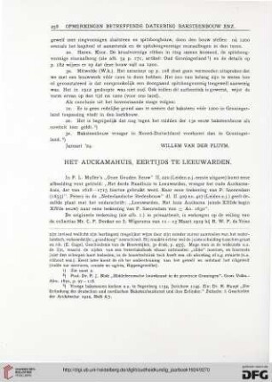 3.Ser. 4.1924: Het Auckamahuis, eertijds te Leeuwarden