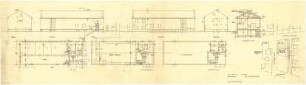 Döllgast, Hans; München; Kath. Pfarrkirche Heilig Blut - Schnitt; Keller, Obergeschoss, Erdgeschoss (Grundrisse); Ostseite, Nordseite, Westseite, Südseite (Ansichten); Lageplan