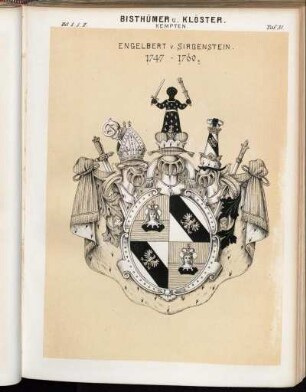 Taf. 31. Engelbert v. Sirgenstein. 1747-1760.