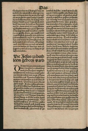Wie Jesus zu bethleem geborn ward