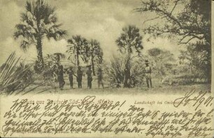 Gruss aus Deutsch-Südwest-Afrika - Landschaft bei Ombandia