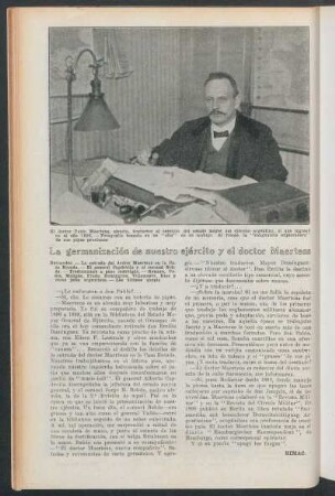 La germanización de nuestro ejército y el doctor Maertens