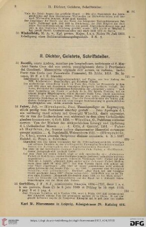 II. Dichter, Gelehrte, Schriftsteller (Nr.51-64)