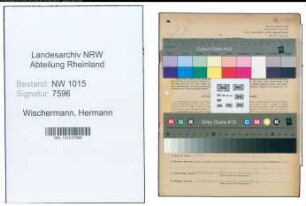Entnazifizierung Hermann Wischermann , geb. 07.04.1907 (Baeckermeister)