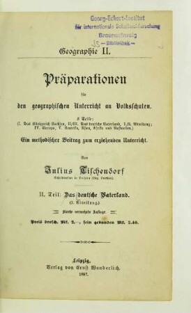 Teil 2: [Teil 2] : ein methodischer Beitrag zum erziehenden Unterricht
