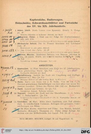Ansichten (Nr. 1-324)