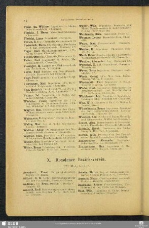 X. Dresdener Bezirksverein.