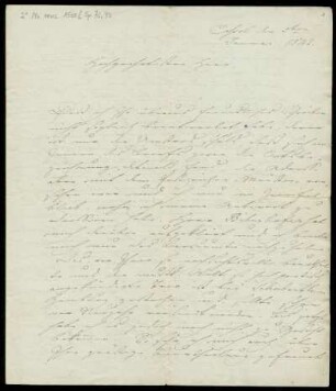 Brief von Louis Spohr an Unbekannt