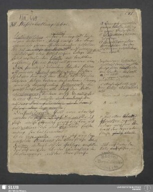 Wasserhaltungslehre - XVII 449