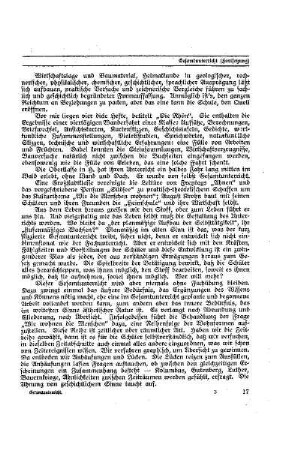 Grundsätzliches : [Fortsetzung] ; [Beilage Gesamtunterricht]