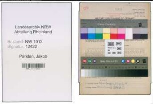 Entnazifizierung Jakob Paridan , geb. 12.07.1905 (Buchhalter)