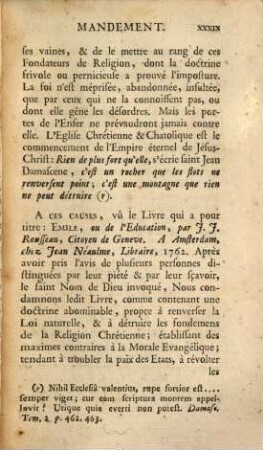 Jean-Jacques Rousseau a Christophe de Beaumont