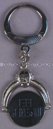 Schlüsselanhänger mit Werbeaufdruck für "Peter Stuyvesant"-Zigaretten