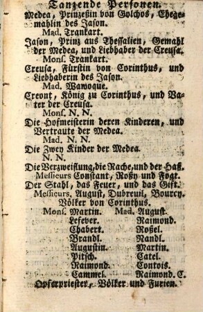 Medea und Jason : ein tragisches Ballet. Vorgestellet auf der Hofschaubühne in München = Medée Et Jason : Ballet Tragique Mis Au Theatre De La Cour A Munuk