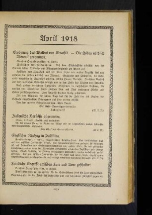Italienische Vorstöße abgewiesen.