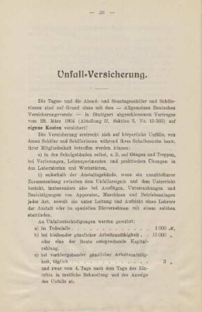 Unfall-Versicherung