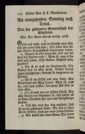 126, Am neunzehenden Sonntag nach Trinit.