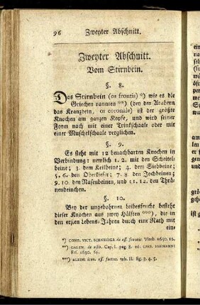 Zweyter Abschnitt. Vom Stirnbein.