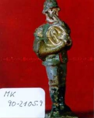 Soldat aus Spielmannszug, Hornbläser