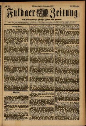 Ausgabe vom Samstag, den 07. November 1896.