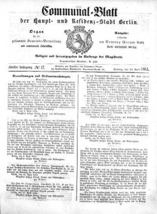 1864,17: No. 17, 24. April 1864