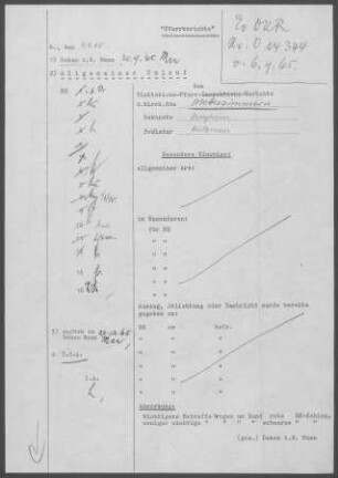 Metternzimmern: Visitationsbericht mit Pfarrbericht 1965