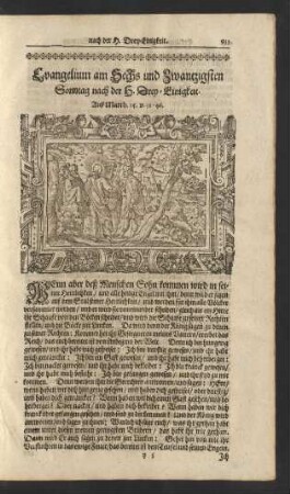 Evangelium am Sechs und Zwantzigsten Sonntag nach der H. Drey-Einigkeit. ...