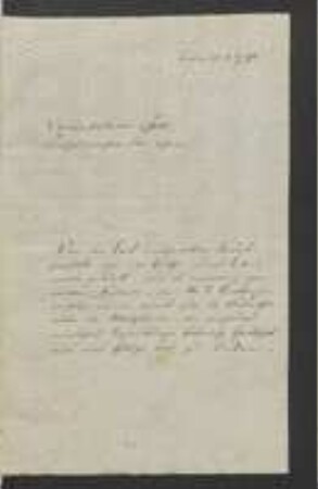 Brief von Theodor Christian Ellrodt an Johann Jacob Kohlhaas