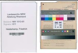 Entnazifizierung Friedrich Heisterkamp , geb. 10.02.1906 (Stanzmeister)