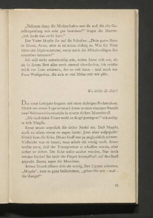Wo bleibt die Zeit?