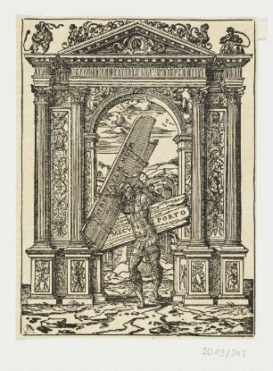 Signet des Hugo de la Porte auf einem Druck des Johannes de Gabianus