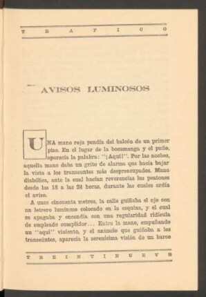 Avisos luminosos
