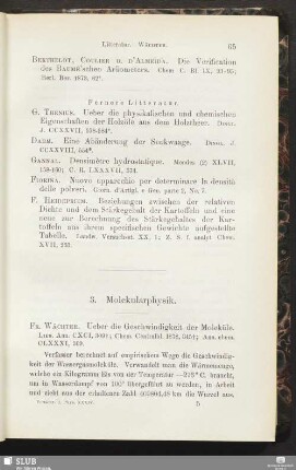 3. Molekularphysik
