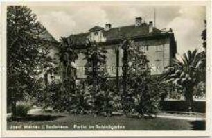 Ansicht aus dem Schlossgarten der Insel Mainau