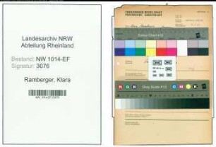 Entnazifizierung Klara Ramberger , geb. 00.00.0000 (Lehrerin)