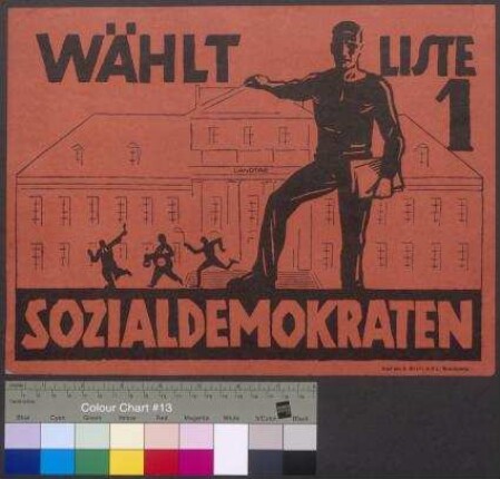 Wahlplakat der SPD zur Landtagswahl am 27. November                                         1927