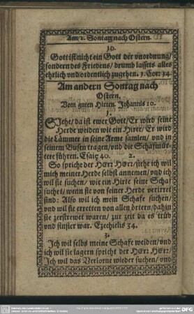Am andern Sontag nach Ostern