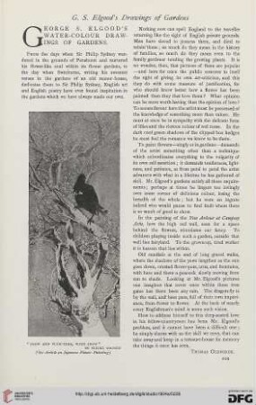 31: George S. Elgood's water-colour drawings of gardens