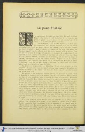 Le jeune Étudiant.