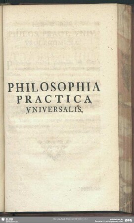 Philosophia Practica Universalis