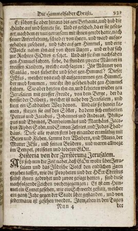 Historia von der Zerstörung Jerusalem.